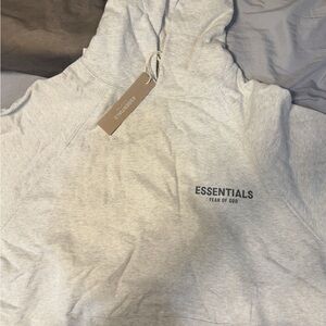 Fear of God Essentials Gray Hoodie